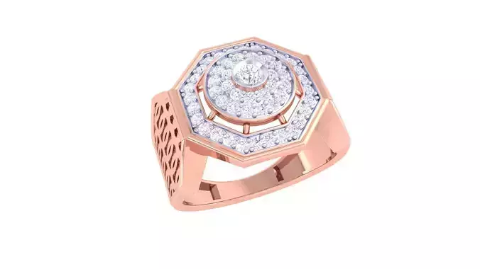 Solitaire Men Groom Gents Diamond Ring 3dm stl obj mtl 3mf glb