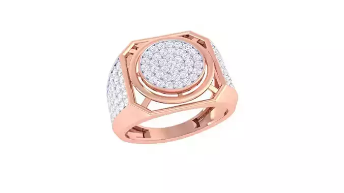 Men Groom Gents Diamond Ring 3dm stl obj mtl 3mf glb