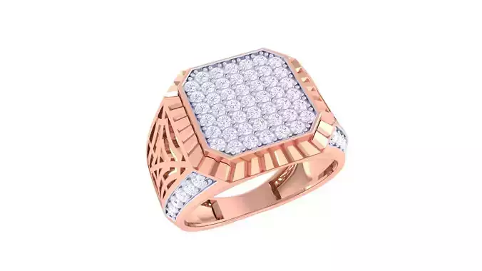 Men Groom Gents Diamond Ring 3dm stl obj mtl 3mf glb