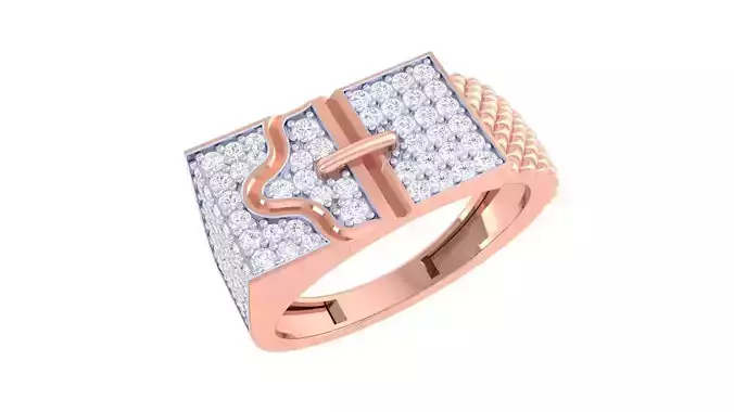 Belt Mens Groom Gents Diamond Ring 3dm stl obj mtl 3mf glb 3D print model