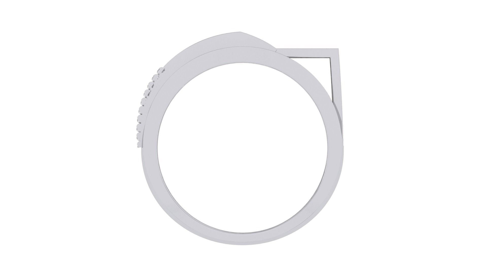 Men Groom Gents Diamond Ring 3dm stl obj mtl 3mf glb 3D print model_11