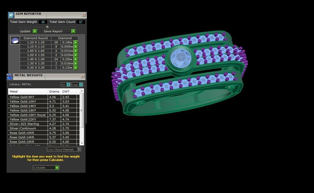 Solitaire Men Groom Gents Diamond Ring 3dm stl obj mtl 3mf glb 3D print model_3