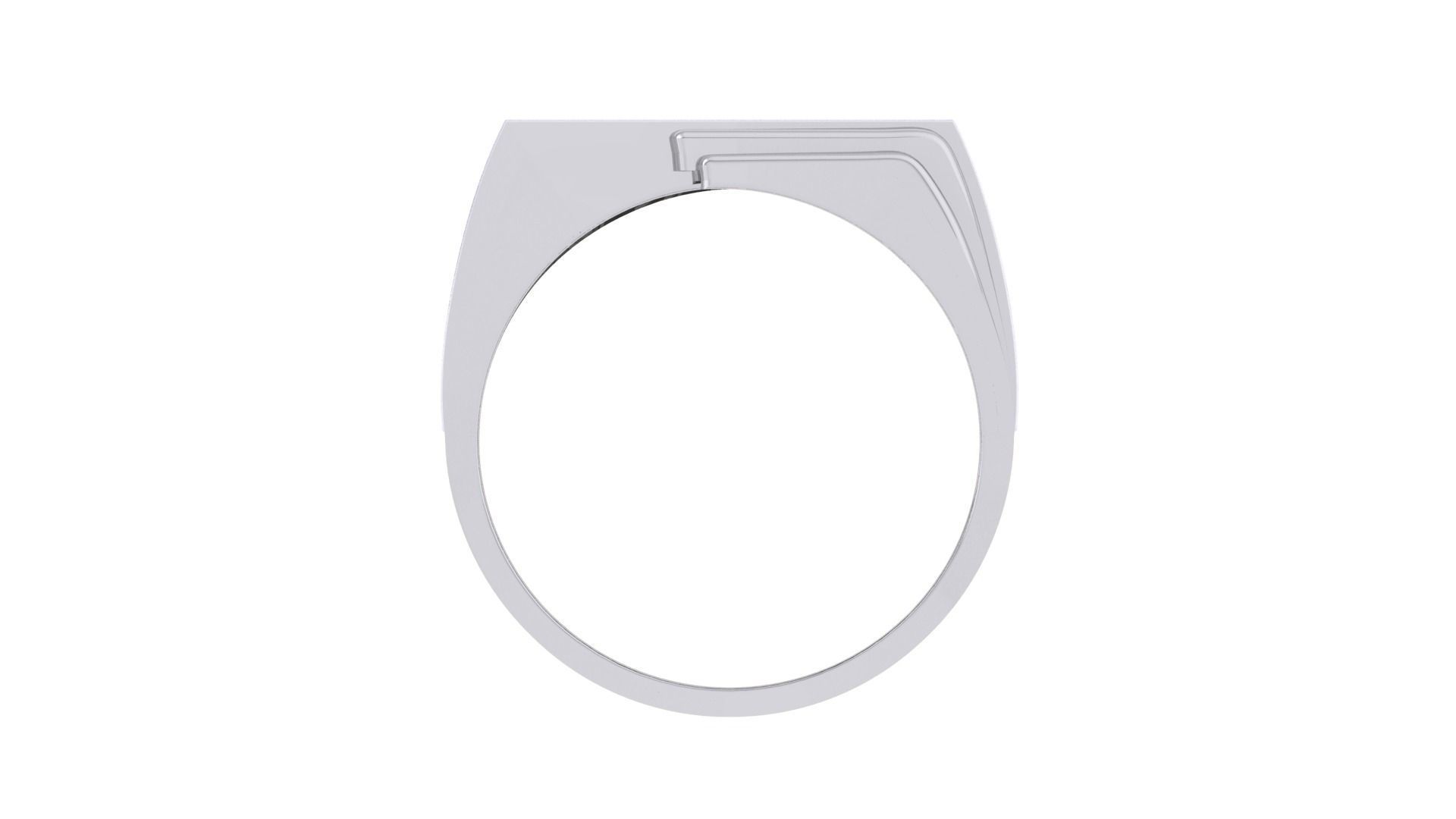 Men Groom Gents Diamond Ring 3dm stl obj mtl 3mf glb 3D print model_10