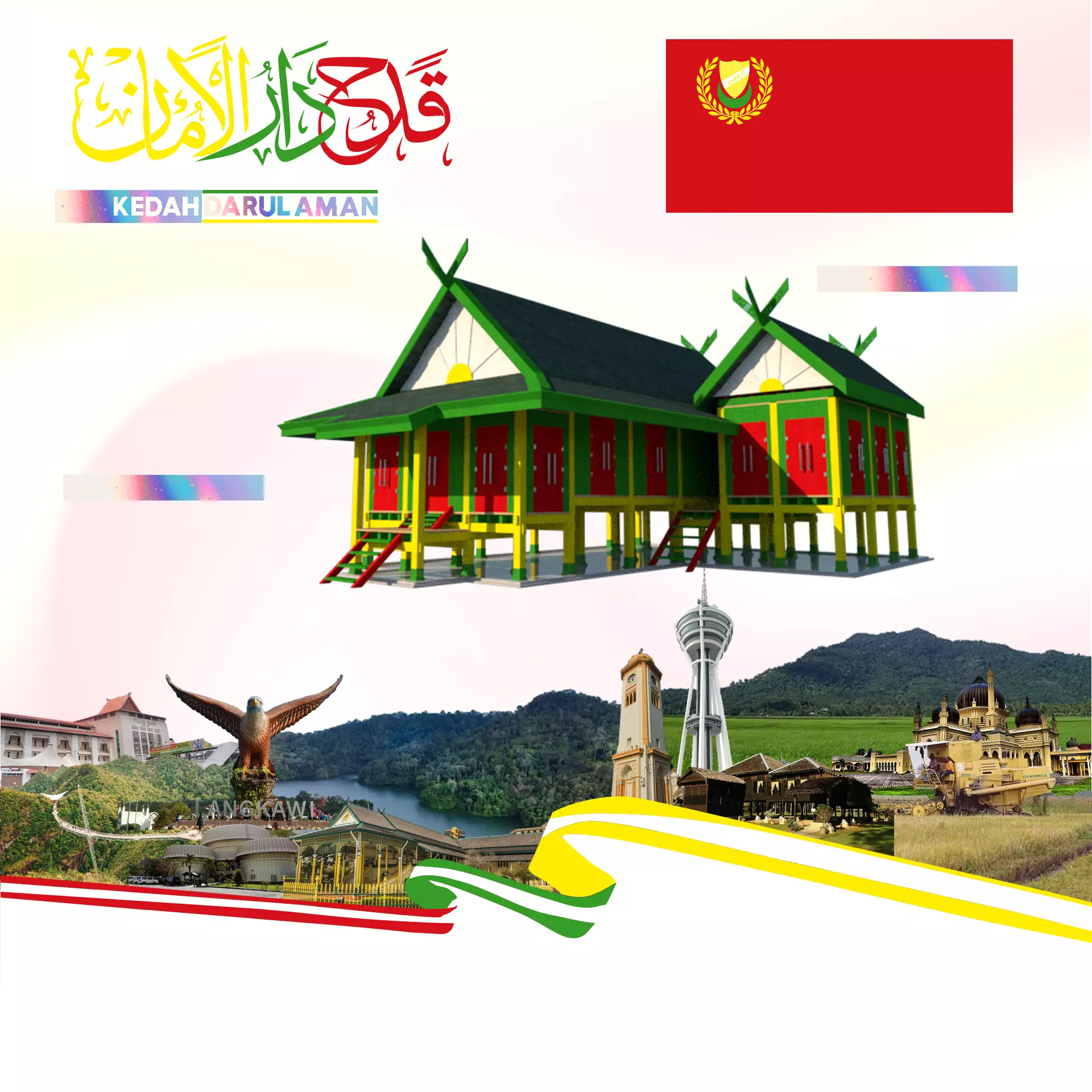 RUMAH TRADISIONAL MELAYU KEDAH DARUL AMAN Free 3D print model