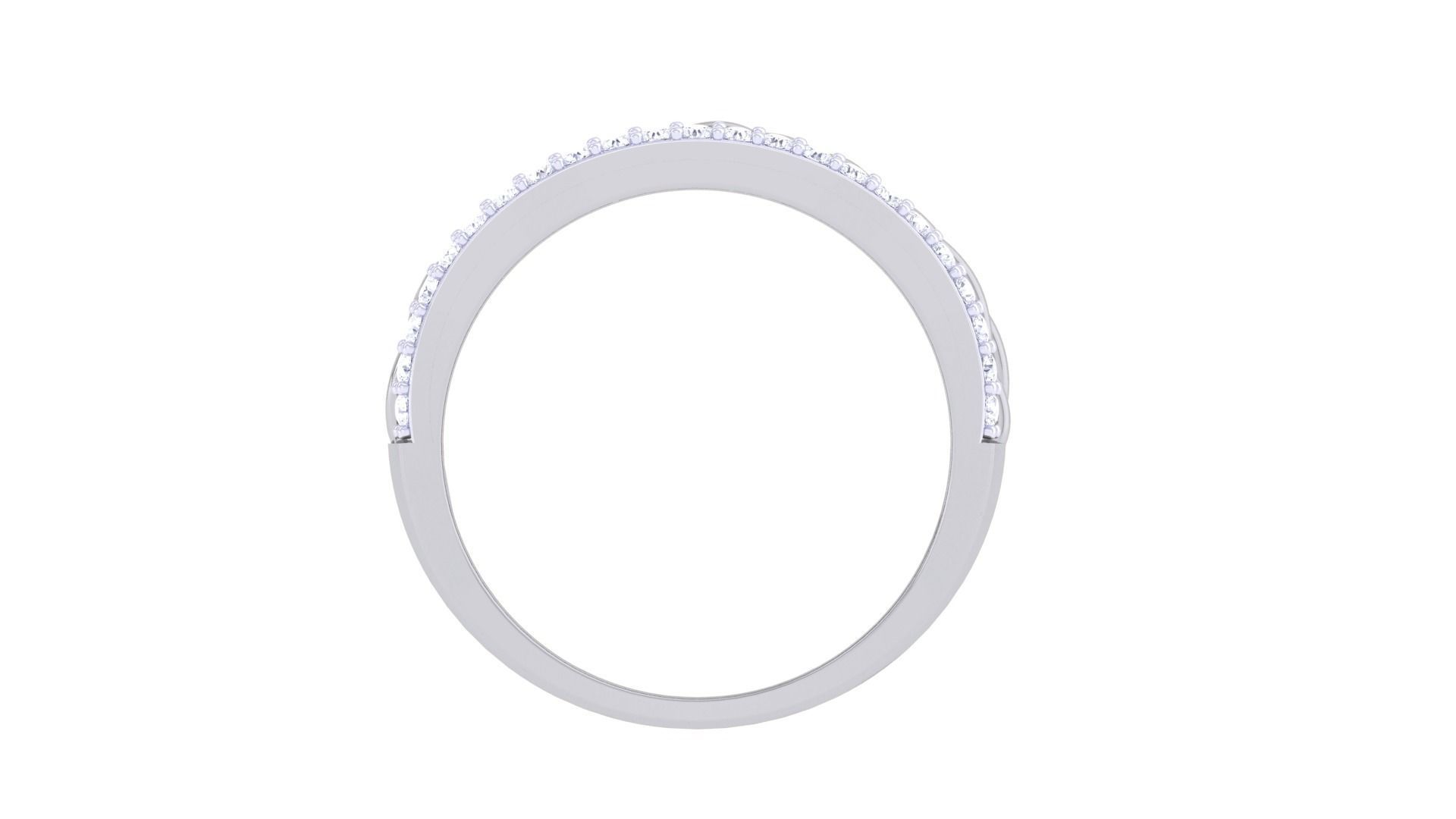 Woven Mesh Wire Mens Groom Gents Diamond Ring 3dm stl obj mtl  3D print model_10