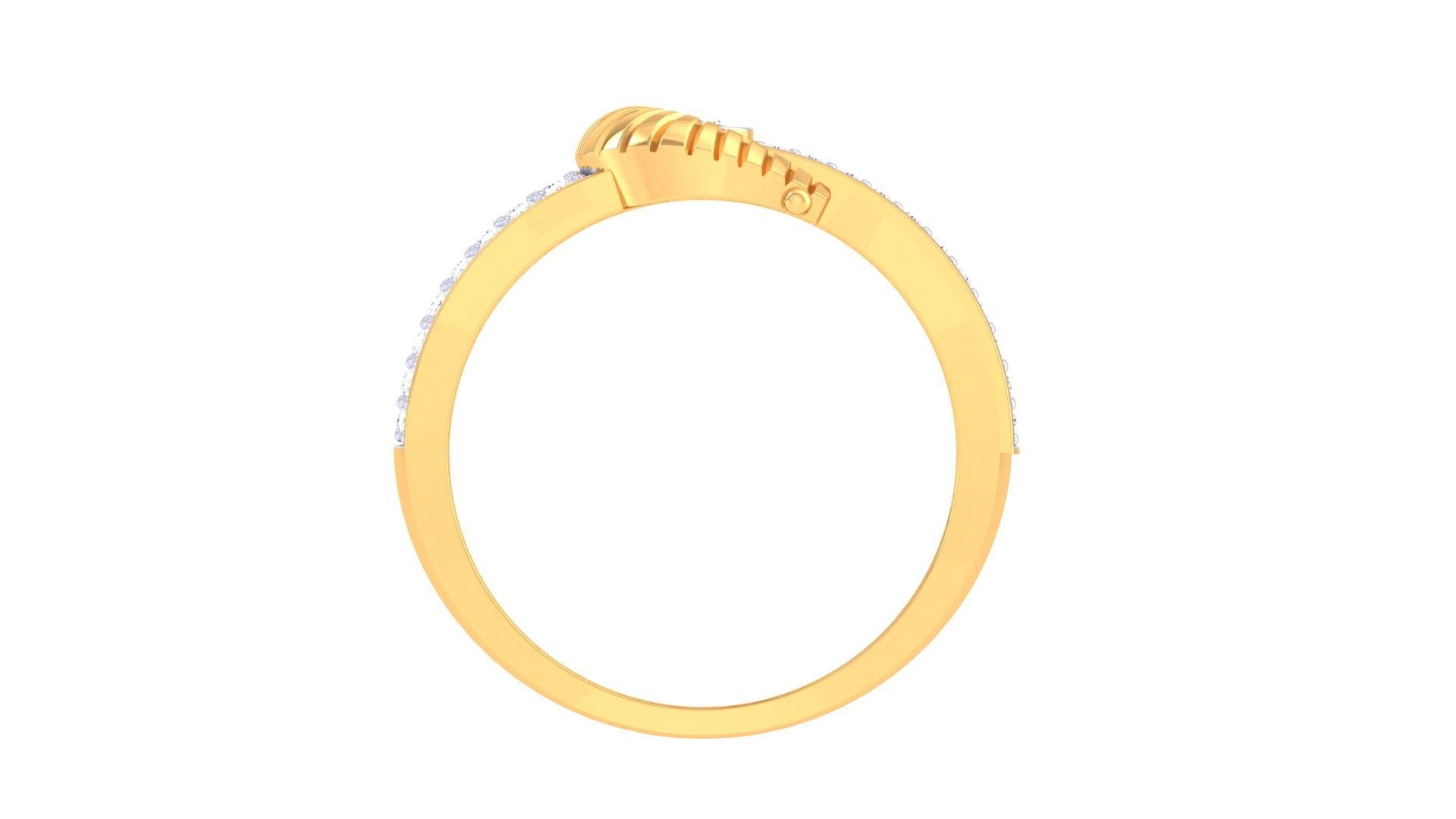 Solitaire Belt Men Groom Gents Diamond Ring 3dm stl obj mtl 3mf 3D print model_9