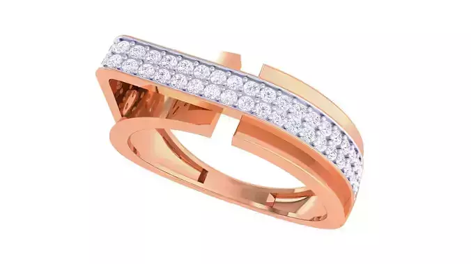 Men Groom Gents Diamond Ring 3dm stl obj mtl 3mf glb