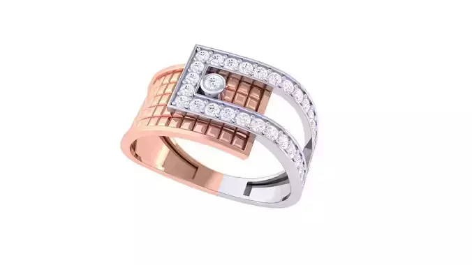 Men Groom Gents Diamond Ring 3dm stl obj mtl 3mf glb