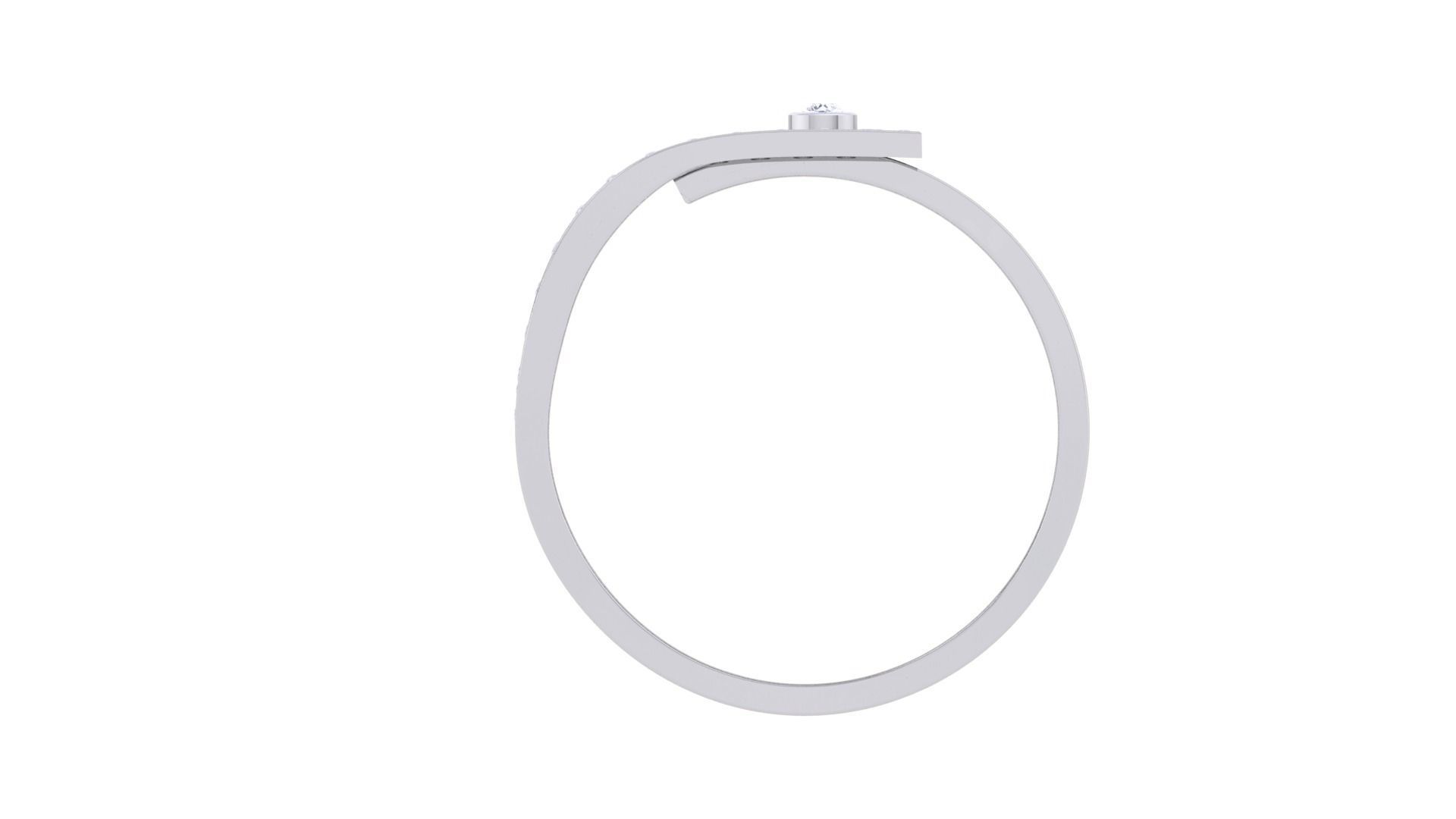 Men Groom Gents Diamond Ring 3dm stl obj mtl 3mf glb 3D print model_10