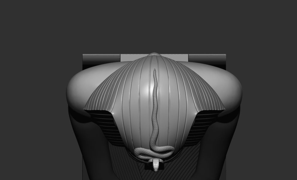 Statue of Egyptian pharaoh  Amenhotep 3d printable model  stl 3D print model_4