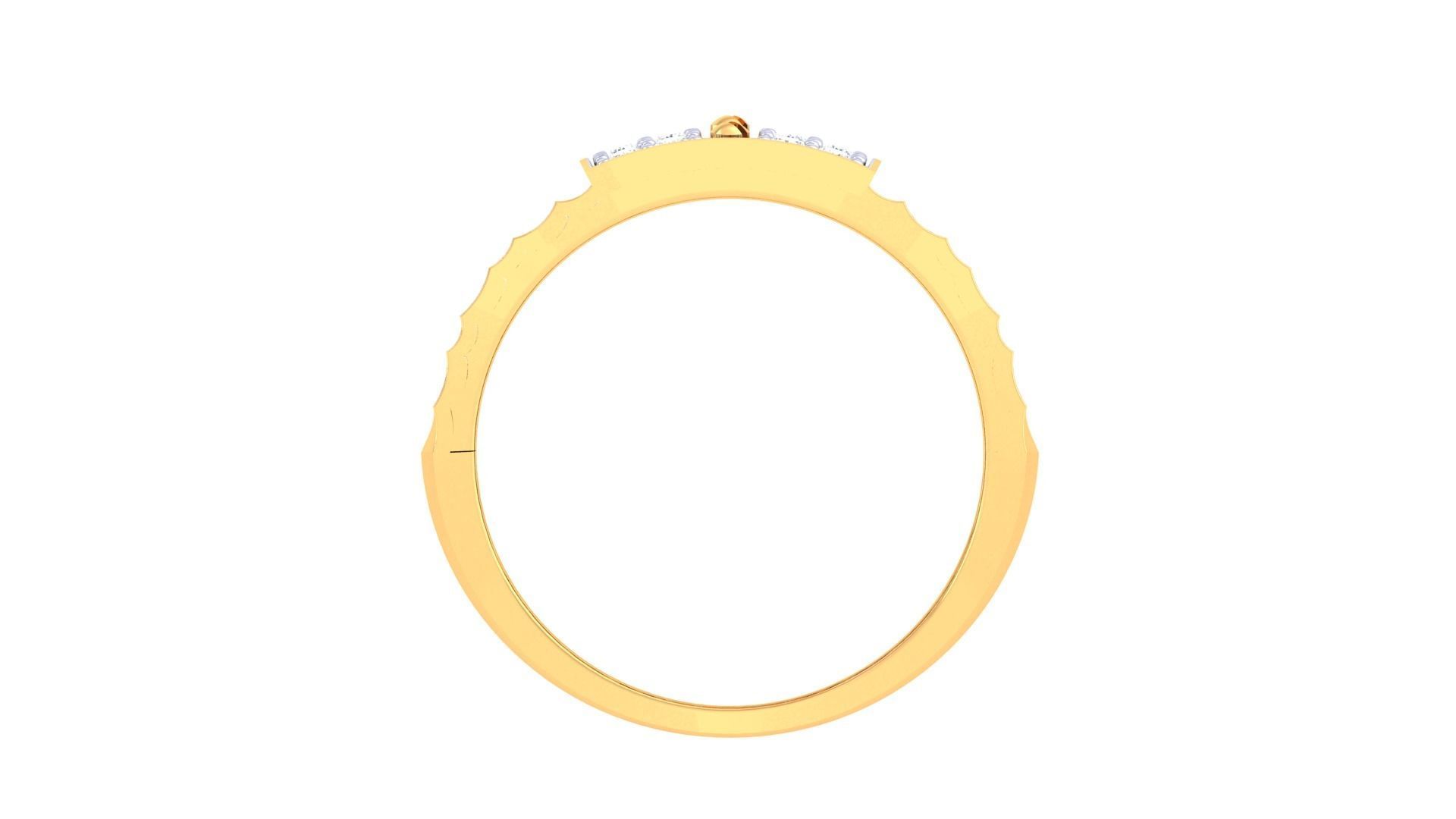 Screw Head Men Groom Gents Diamond Ring 3dm stl obj mtl 3mf glb 3D print model_9