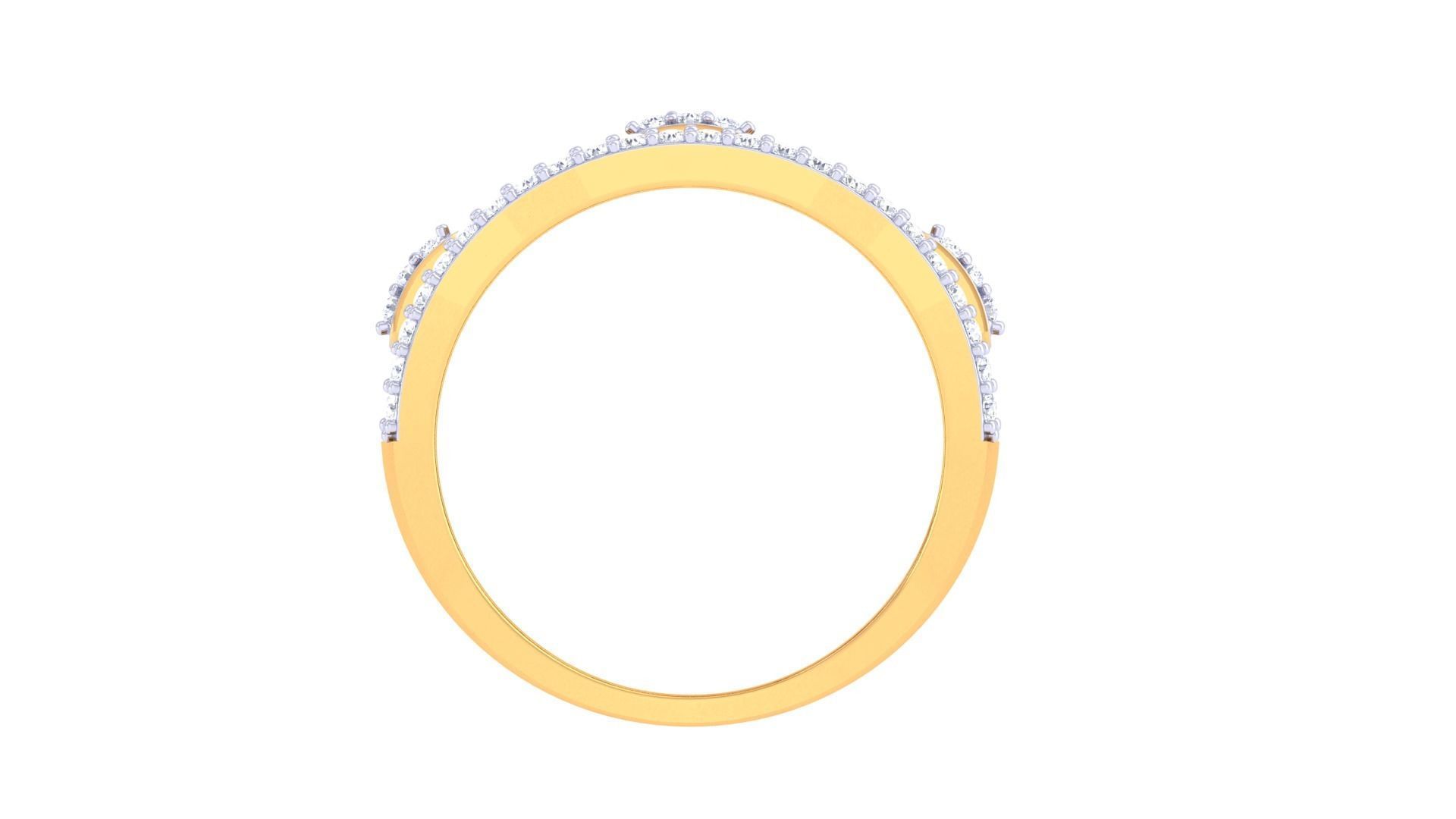 G Link Men Groom Gents Diamond Ring 3dm stl obj mtl 3mf glb 3D print model_9