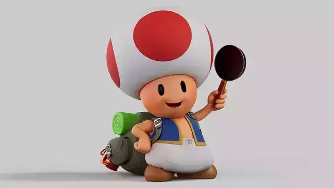 Toad Rig From The Super Mario Bros Movie 3D model