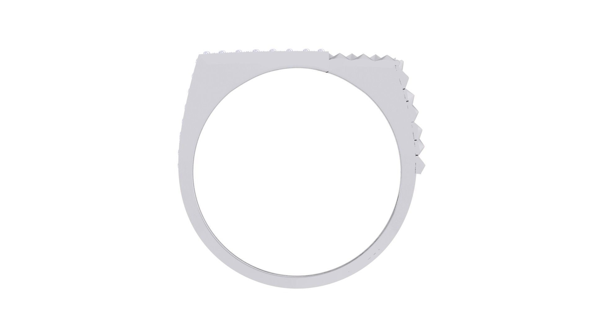 Men Groom Gents Diamond Ring 3dm stl obj mtl 3mf glb 3D print model_11