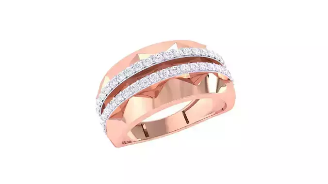 Men Groom Gents Diamond Ring 3dm stl obj mtl 3mf glb