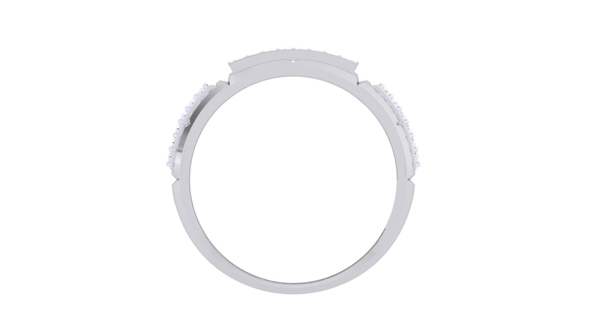 Men Groom Gents Diamond Ring 3dm stl obj mtl 3mf glb 3D print model_9