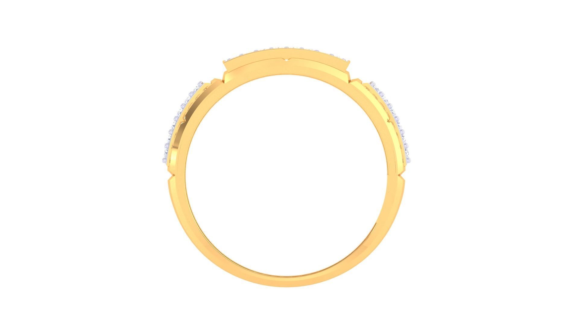 Men Groom Gents Diamond Ring 3dm stl obj mtl 3mf glb 3D print model_10