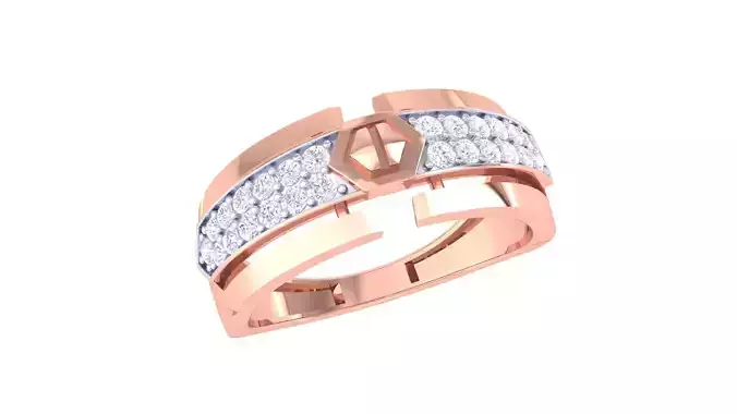 Screw Head Men Groom Gents Diamond Ring 3dm stl obj mtl 3mf glb