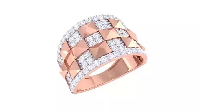 Men Groom Gents Diamond Ring 3dm stl obj mtl 3mf glb