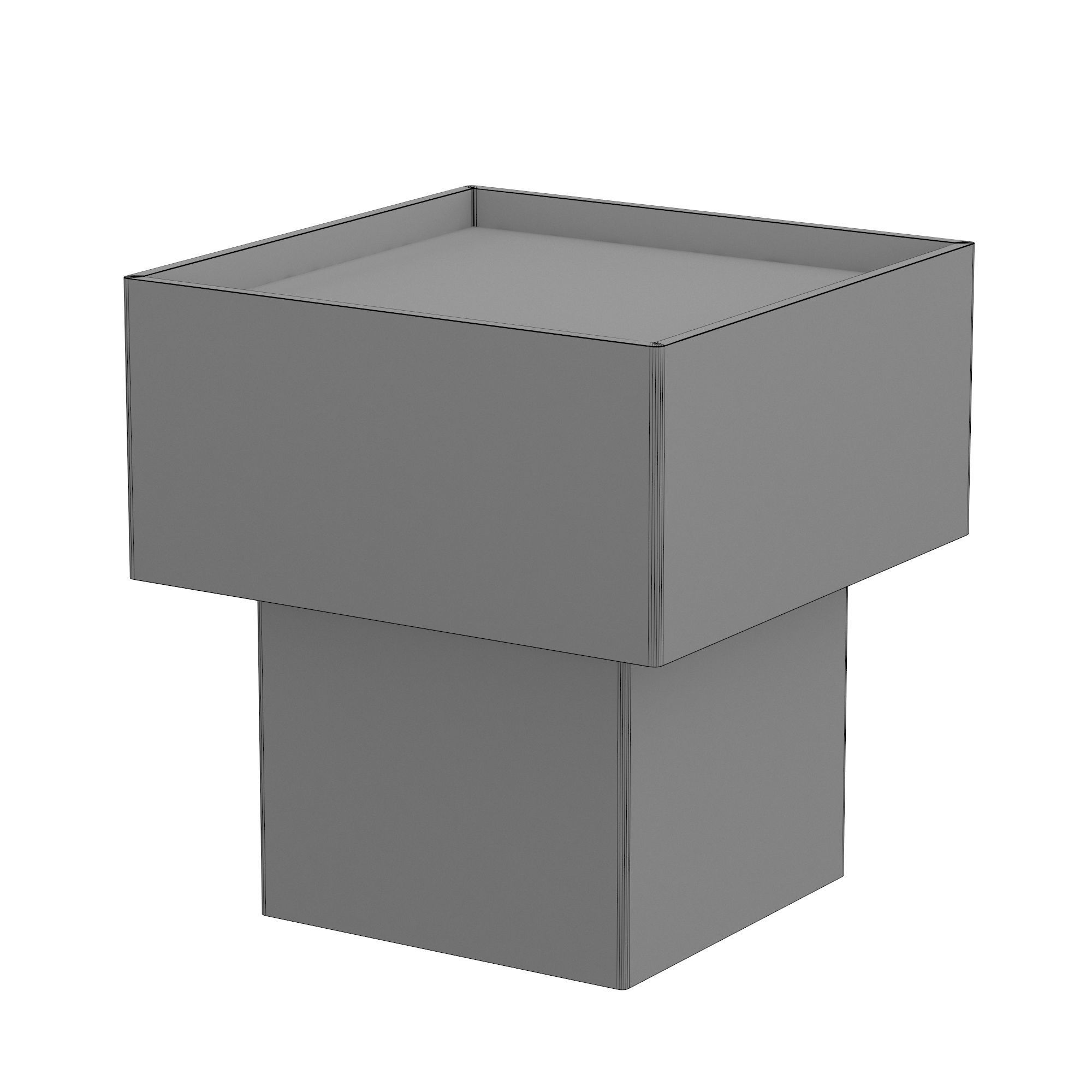 Capsule Side Table 3D model_4