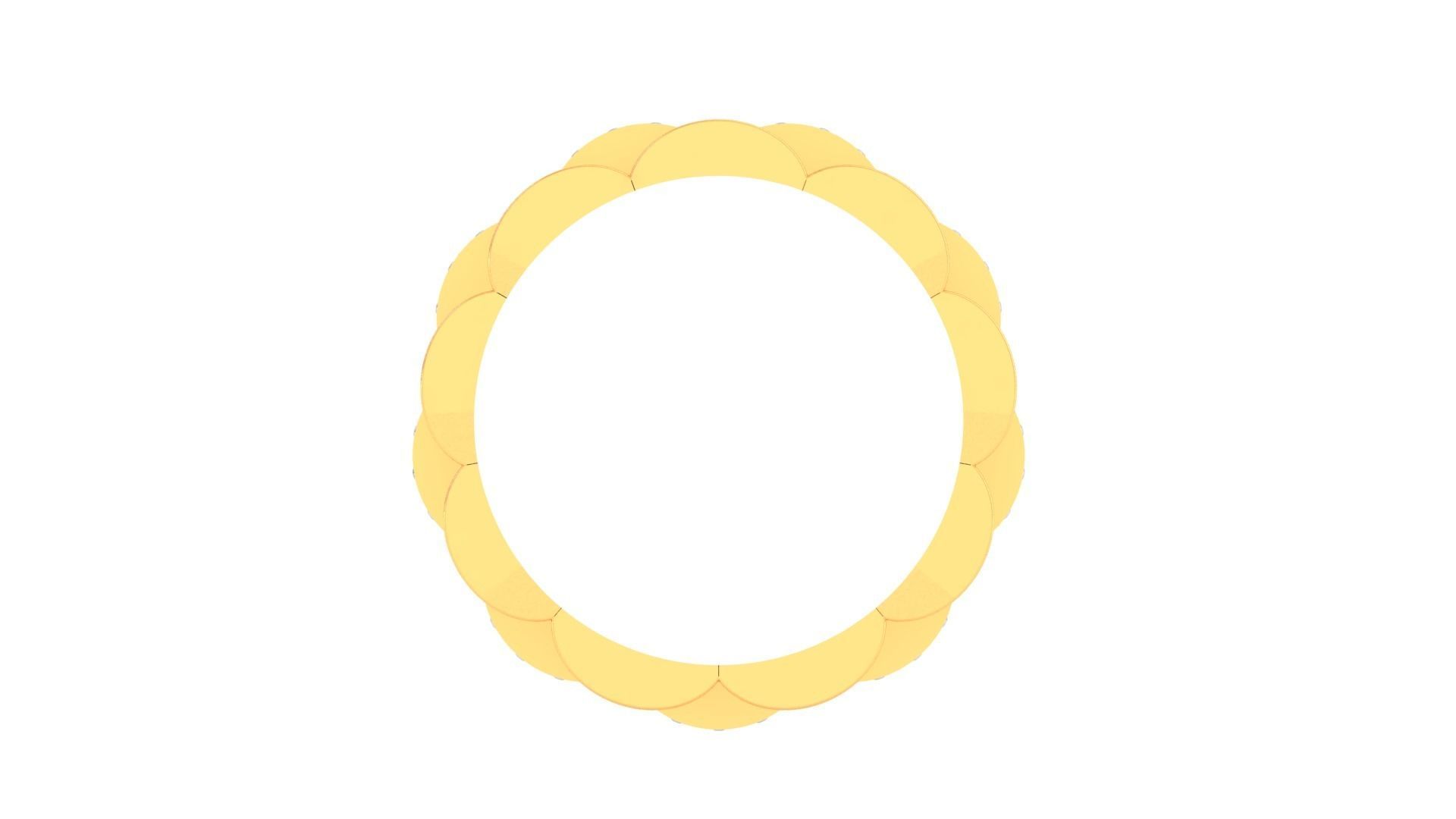 Chain Links Men Groom Gents Diamond Ring 3dm stl obj mtl 3mf glb 3D print model_9