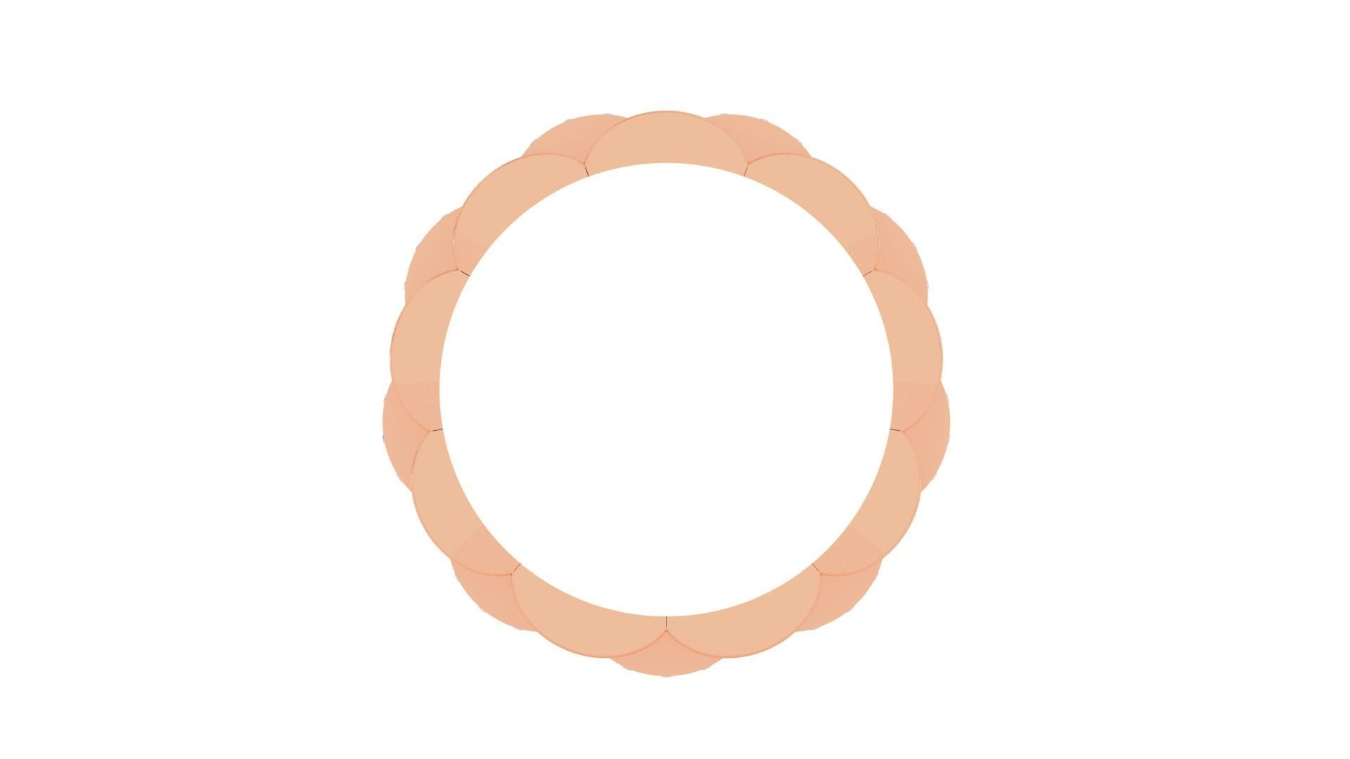 Chain Links Men Groom Gents Diamond Ring 3dm stl obj mtl 3mf glb 3D print model_8