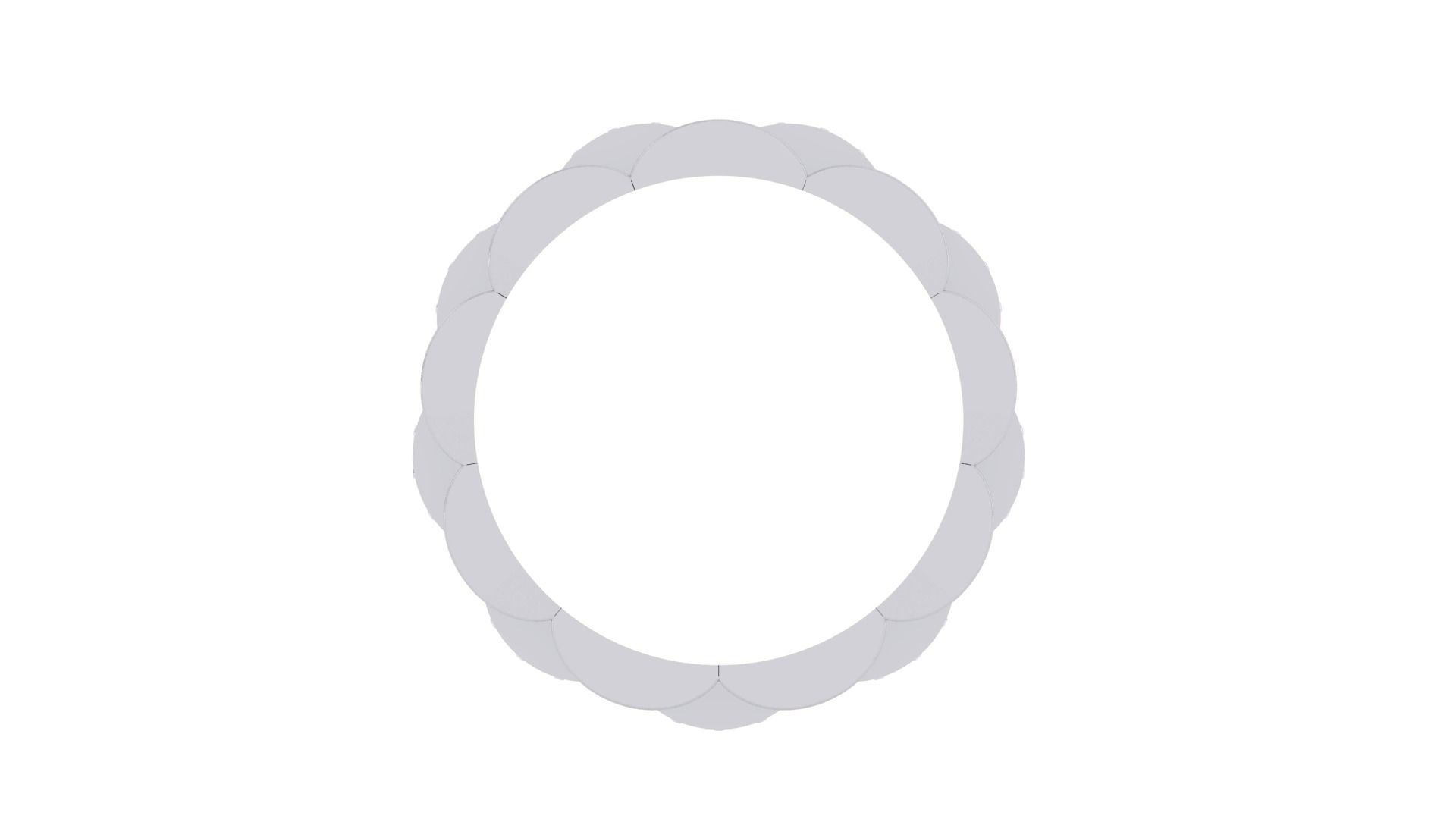 Chain Links Men Groom Gents Diamond Ring 3dm stl obj mtl 3mf glb 3D print model_10