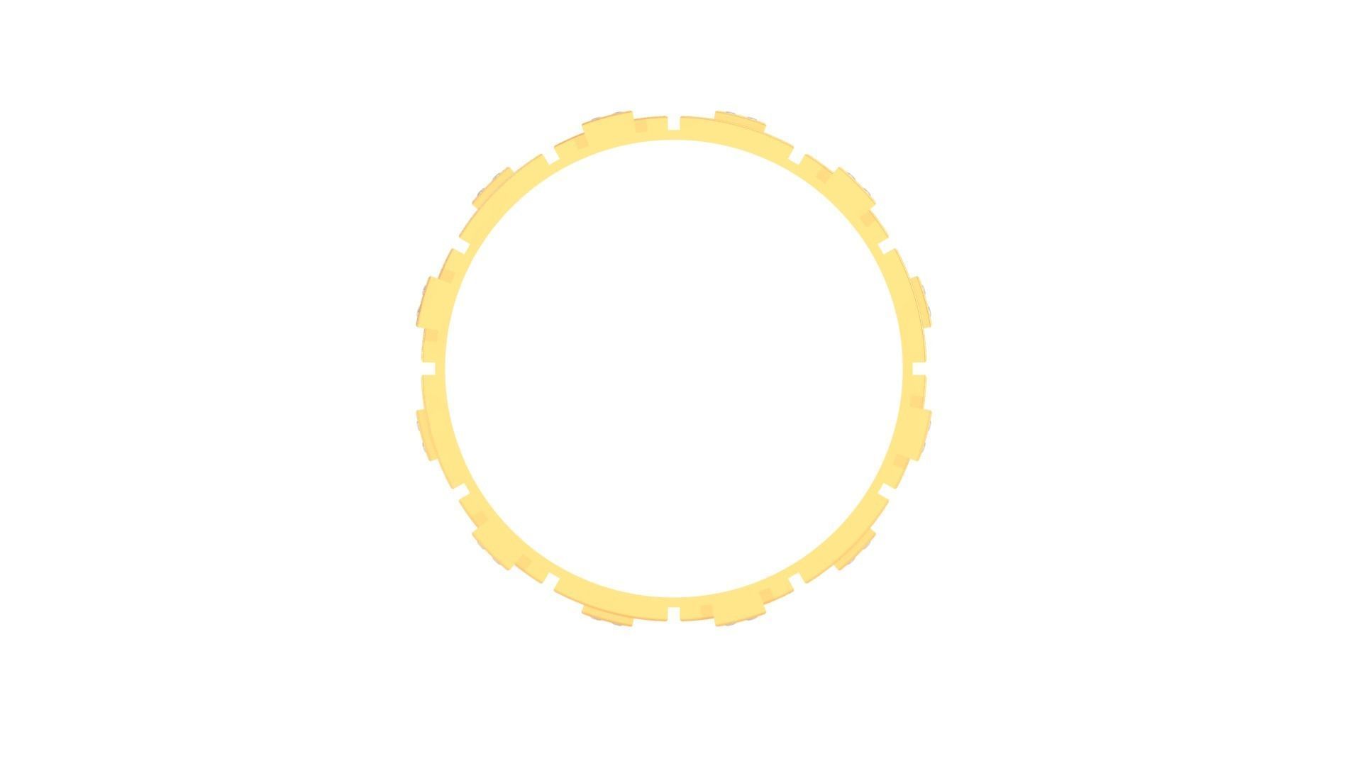 Men Groom Gents Diamond Ring 3dm stl obj mtl 3mf glb 3D print model_8