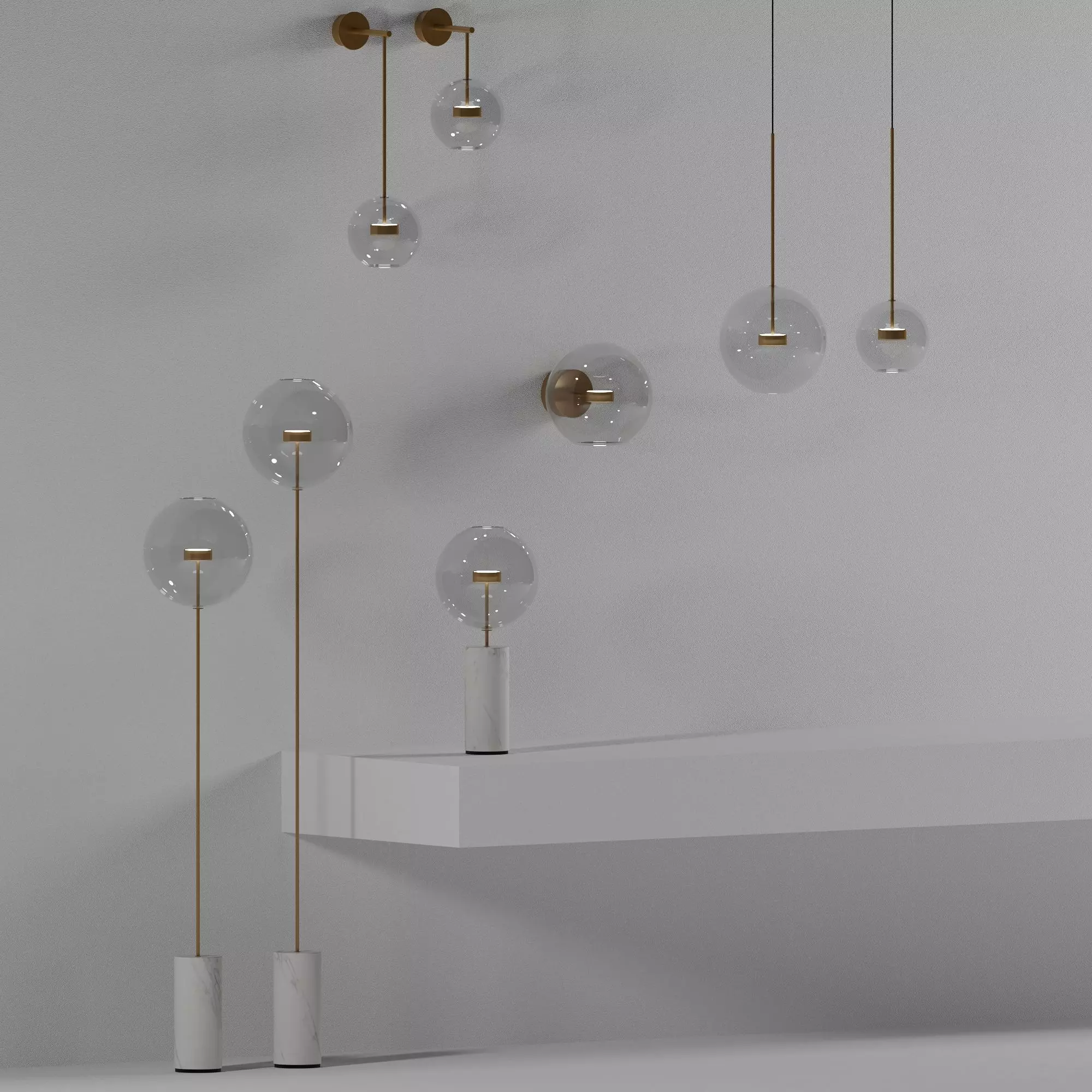 Giopato Coombes Soffio set  Low-poly 3D model_0