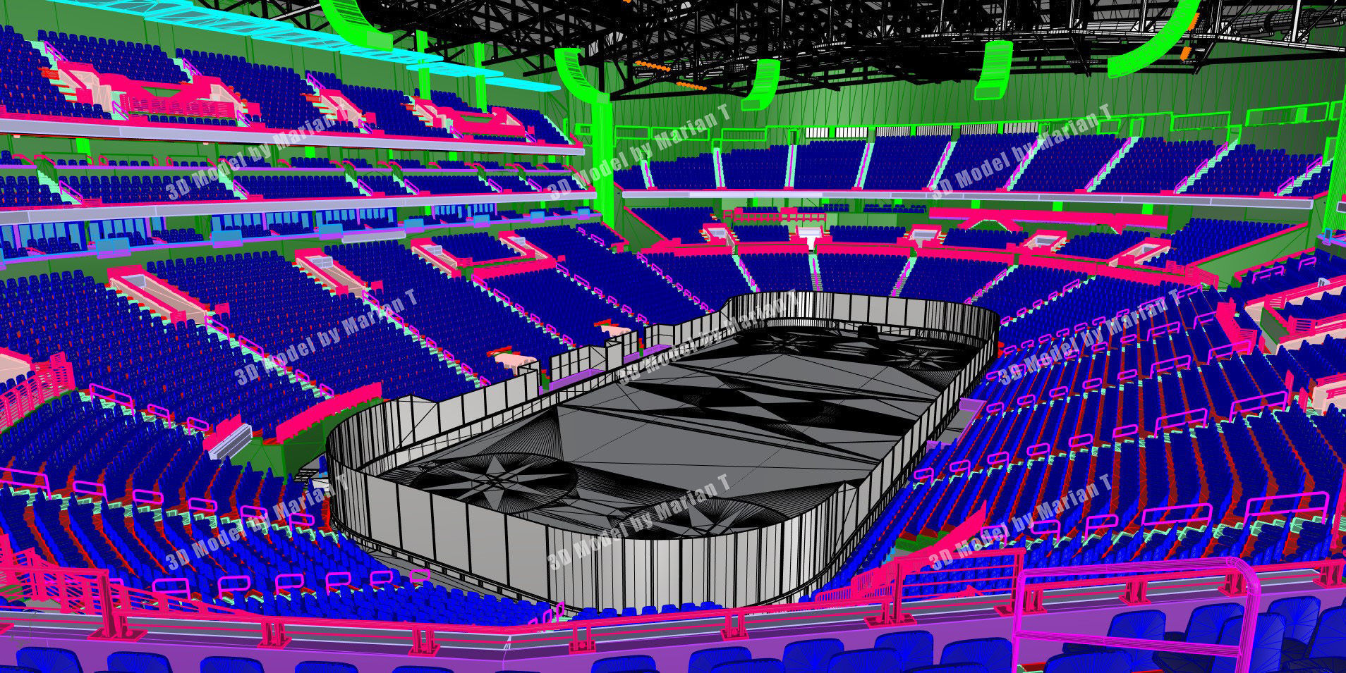 Bridgestone Arena - Nashville USA Low-poly 3D model_72
