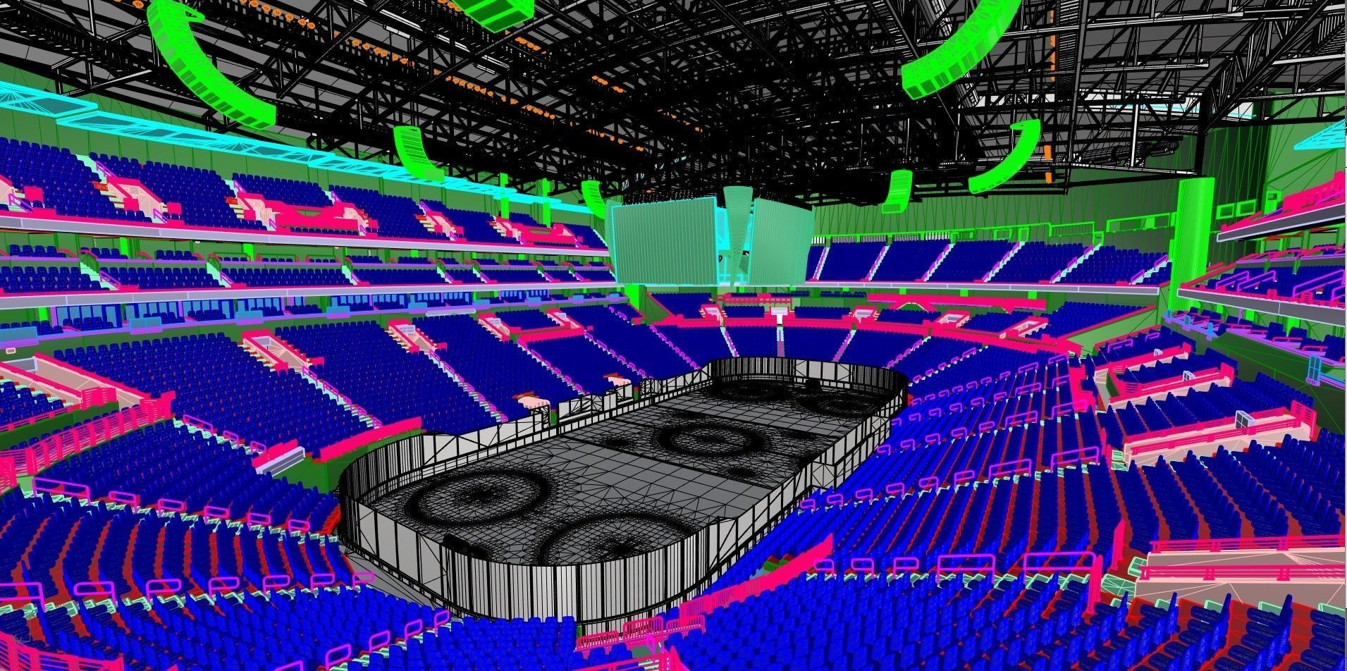 Bridgestone Arena - Nashville USA Low-poly 3D model_5