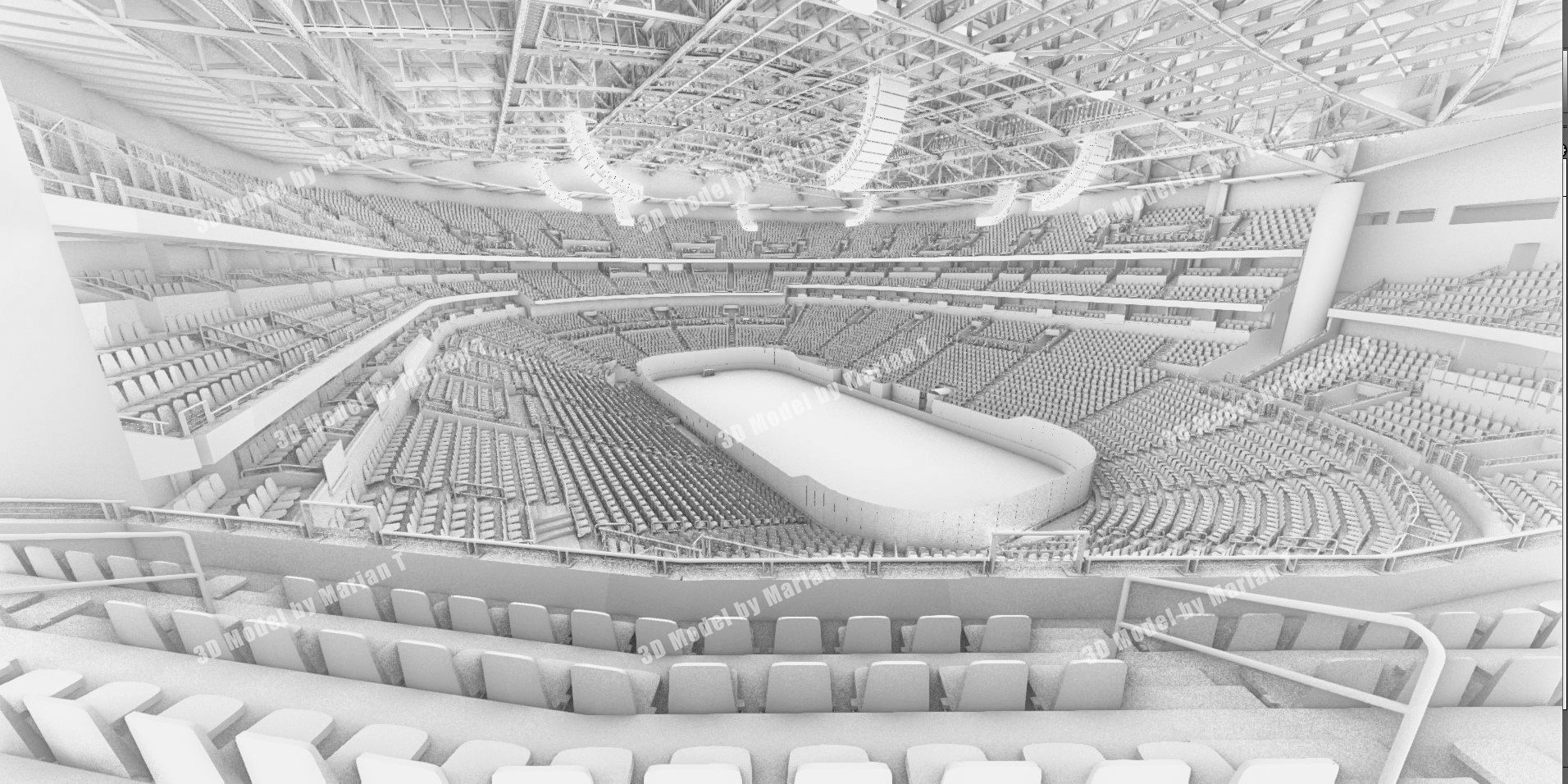 Bridgestone Arena - Nashville USA Low-poly 3D model_11