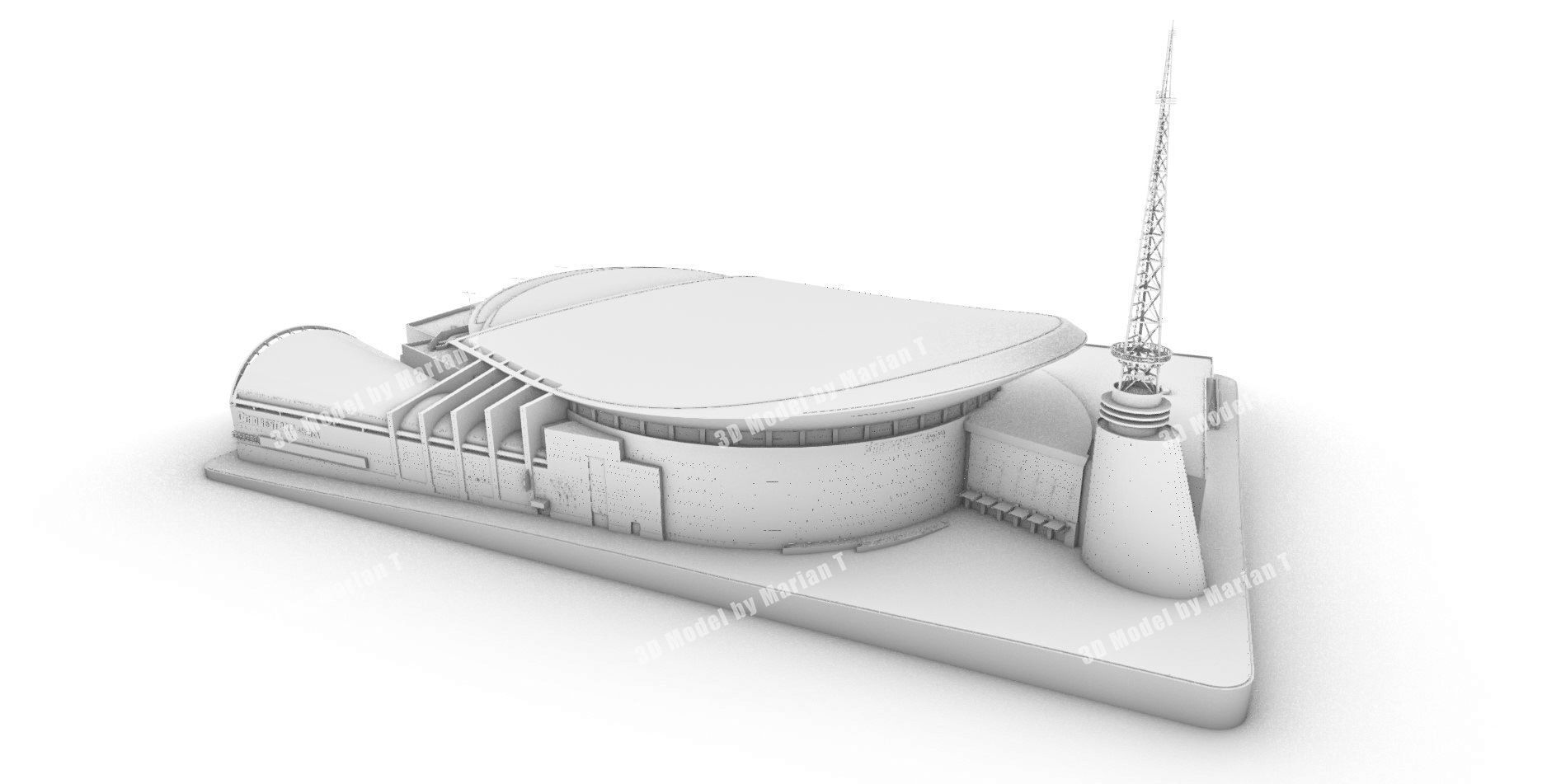 Bridgestone Arena - Nashville USA Low-poly 3D model_71