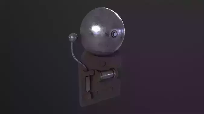 Vintage school bell 3D Model
