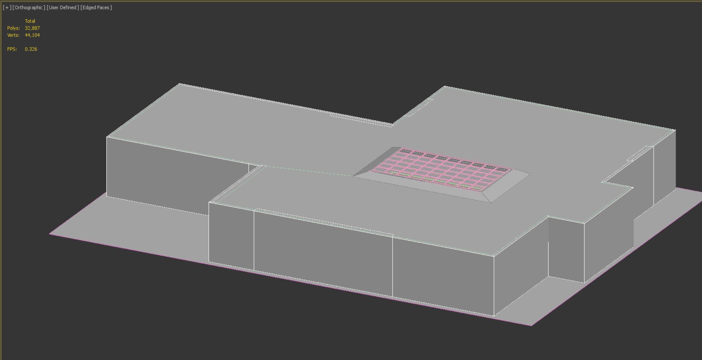 low poly gallery hall 01 Low-poly 3D model_14