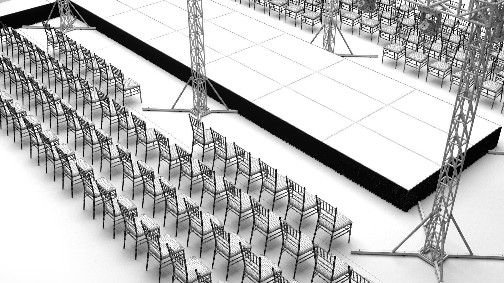 Fashion Show Catwalk 3D model_7