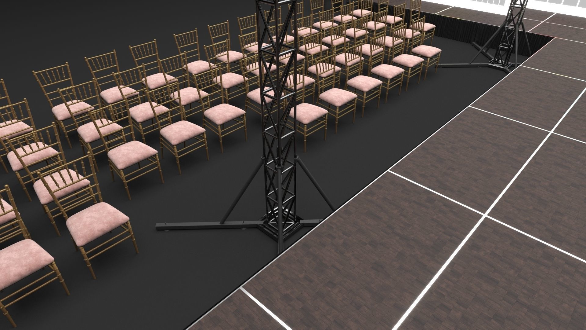 Fashion Show Catwalk 3D model_6