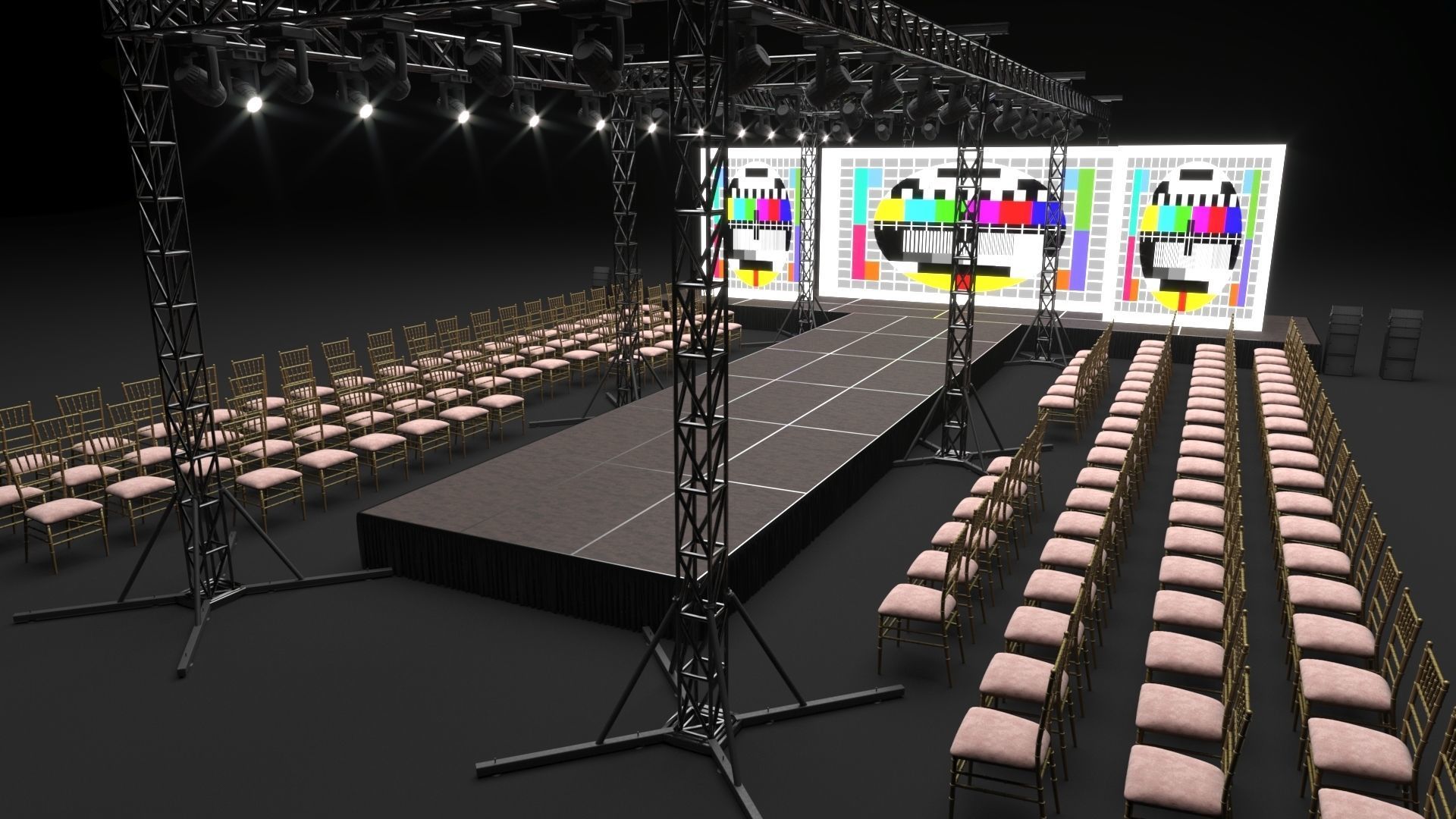 Fashion Show Catwalk 3D model_5