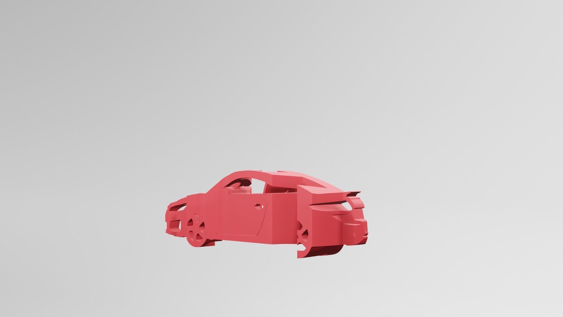 Audi TT RS FV - Keychain 3D print model_3