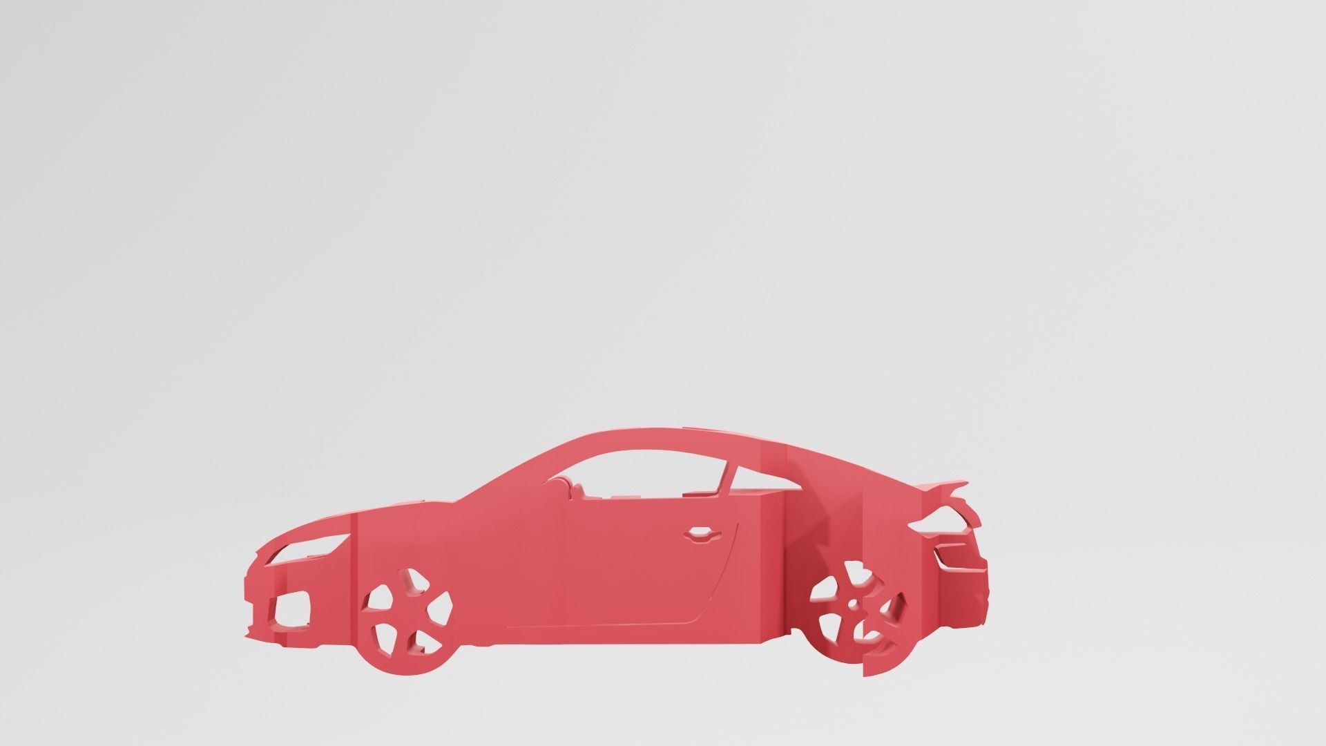 Audi TT RS FV - Keychain 3D print model_1