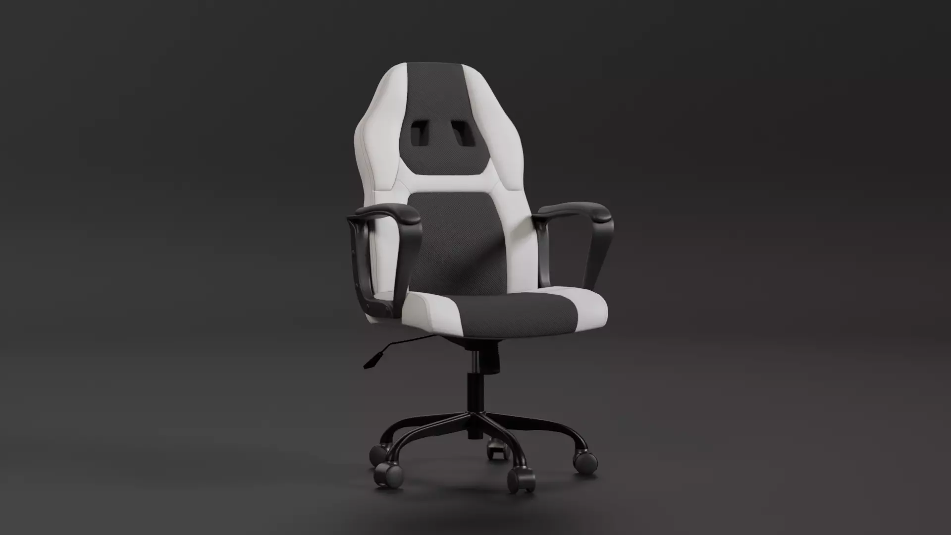 Gaming Chair Low-poly 3D model_0
