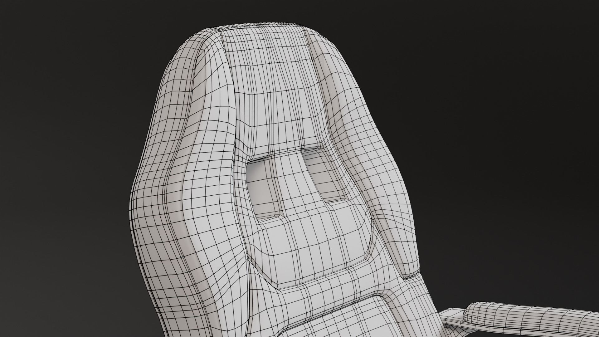 Gaming Chair Low-poly 3D model_9