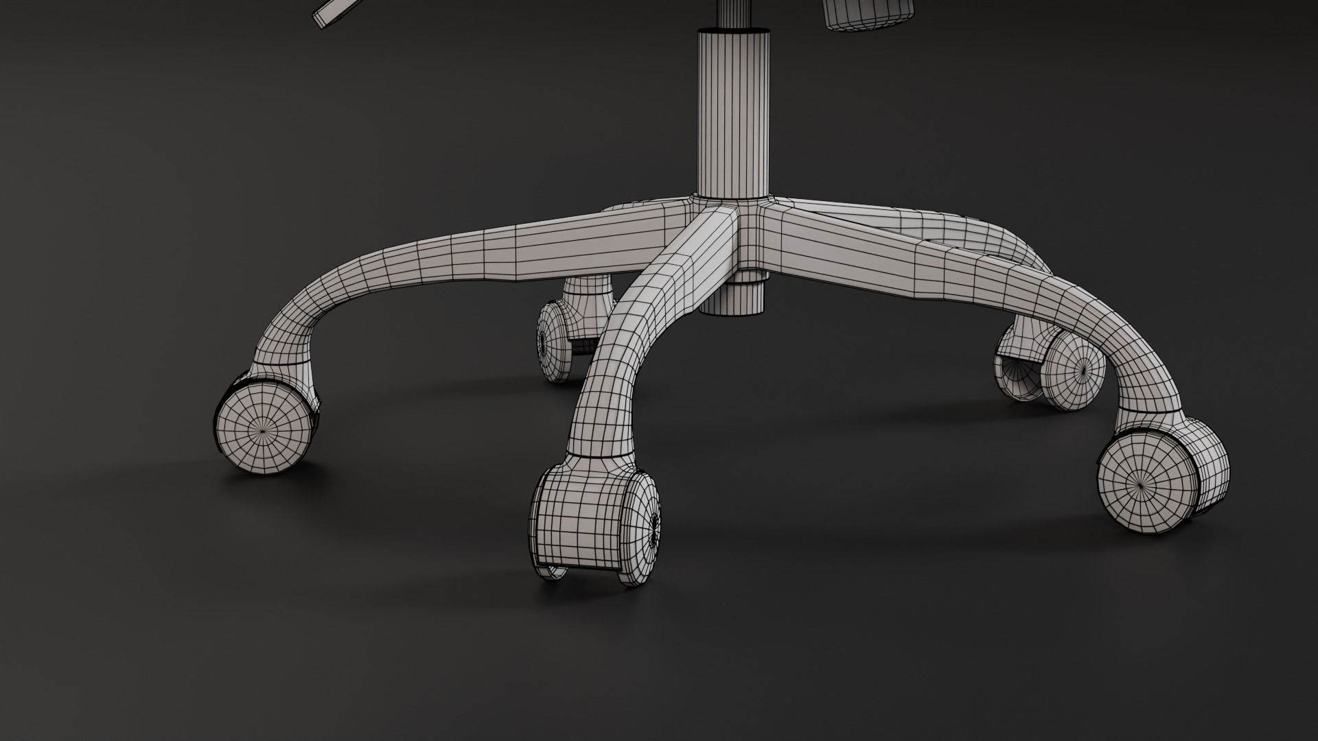 Gaming Chair Low-poly 3D model_7