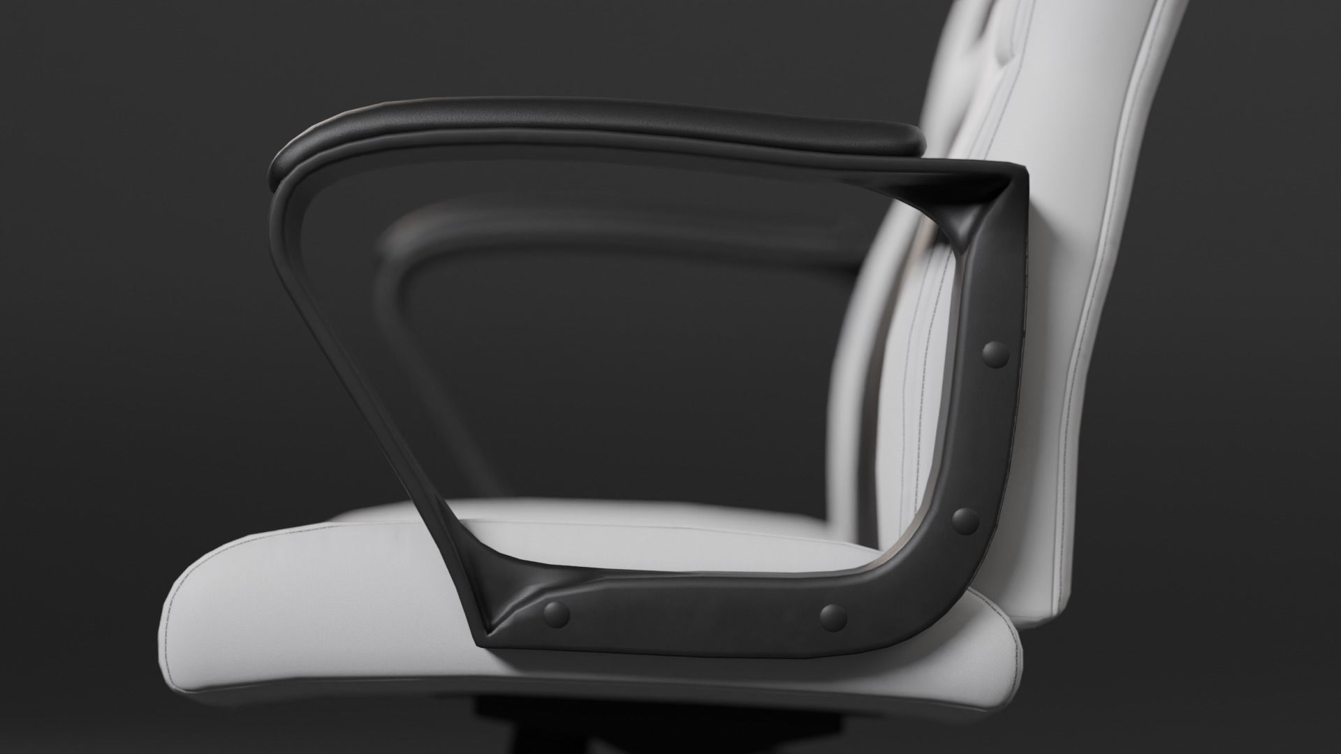 Gaming Chair Low-poly 3D model_12