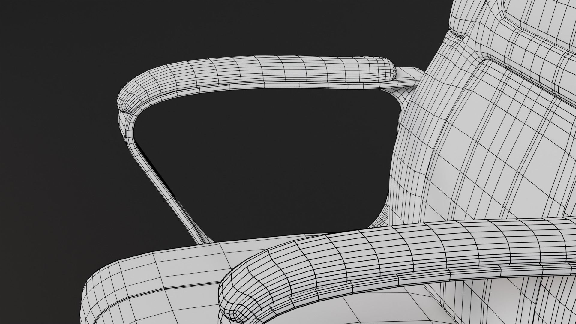 Gaming Chair Low-poly 3D model_11