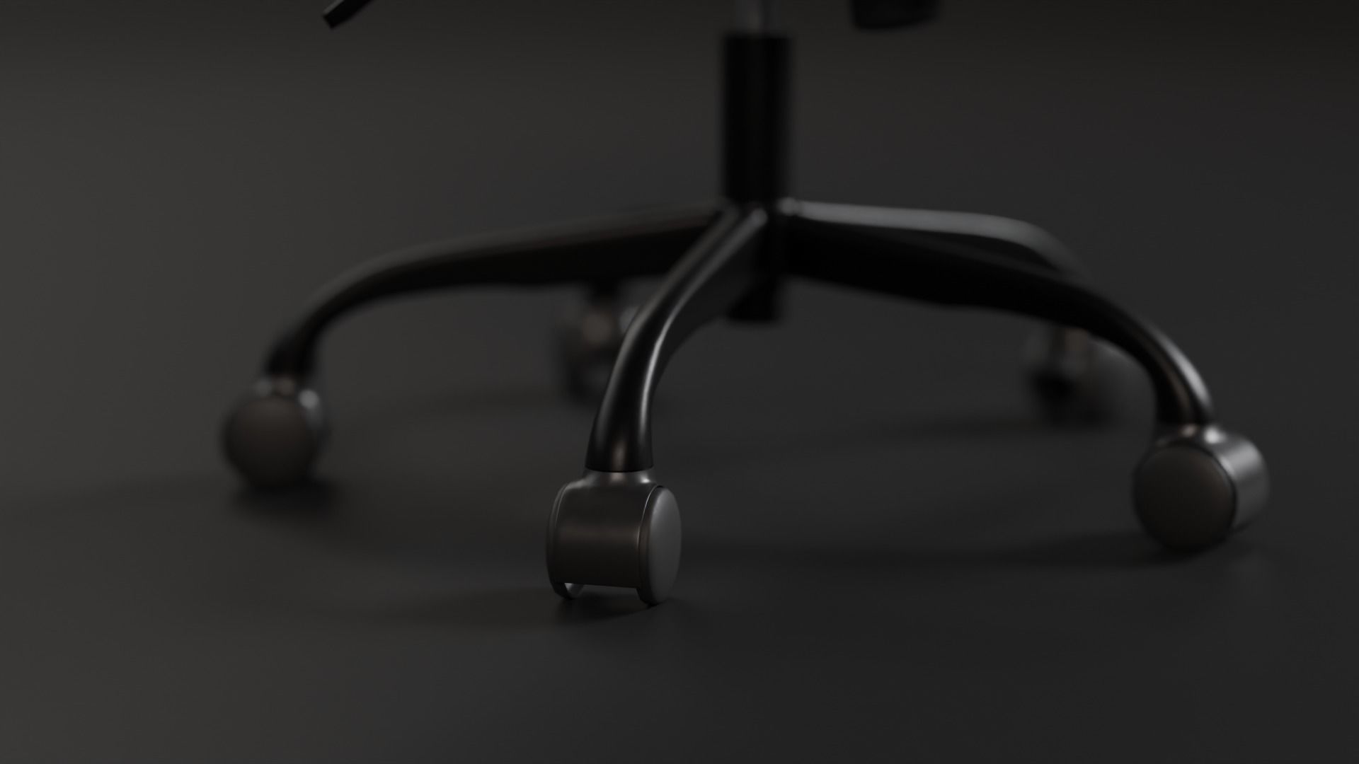 Gaming Chair Low-poly 3D model_6