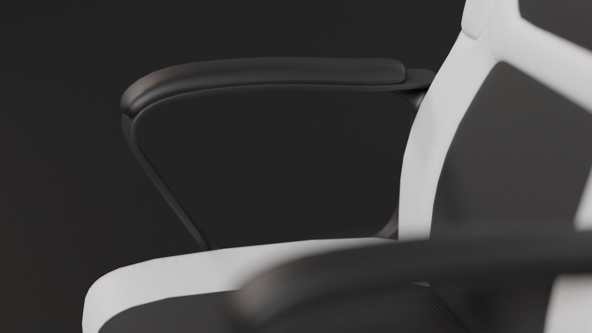 Gaming Chair Low-poly 3D model_10