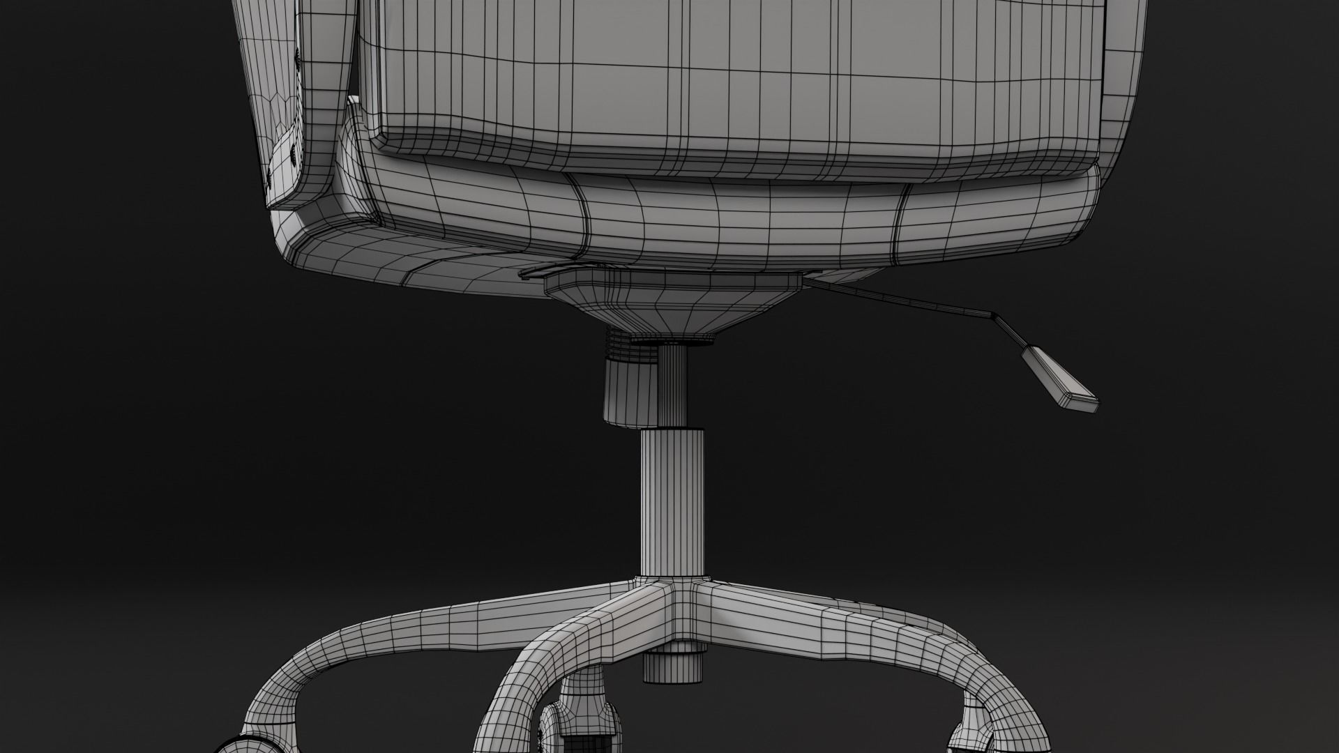 Gaming Chair Low-poly 3D model_15