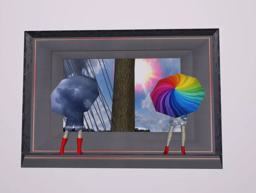 ShopFront Contents Rain and Sun Low-poly 3D model_0