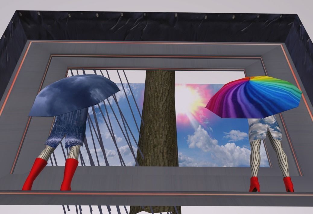 ShopFront Contents Rain and Sun Low-poly 3D model_5